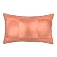 thumbnail image 1 of Bixox Orange Gingham Printed Pillow Protector,Super Soft Ideal for Home,Guests,Rentals - 14"x20", 1 of 8