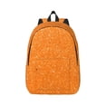 thumbnail image 1 of Bixox Orange Glitter2 Printing Canvas Backpack Lightweight Casual Travel Backpack School Backpack Fits 15.6 Inch Notebook, 1 of 1