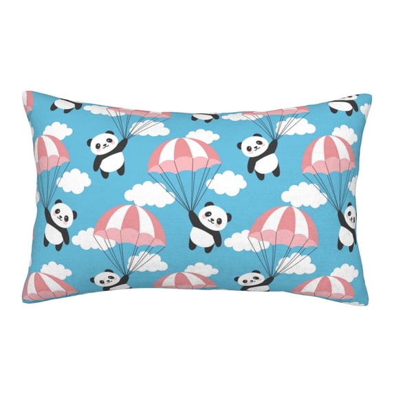 Bixox Panda Flying in the Sky Printed Pillow Protector,Super Soft Ideal for Home,Guests,Rentals - 14"x20"