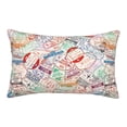 thumbnail image 1 of Bixox Passport Stamp Printed Pillow Protector,Super Soft Ideal for Home,Guests,Rentals - 20"x30", 1 of 8