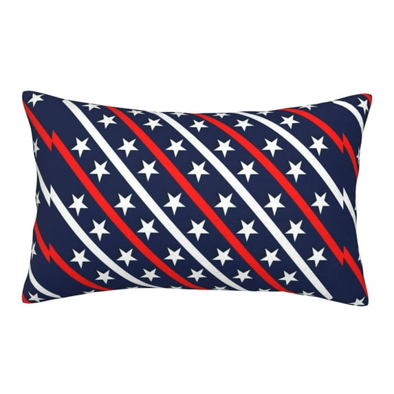Bixox Patriotic Star Pattern Printed Pillow Protector,Super Soft Ideal for Home,Guests,Rentals - 20"x30"