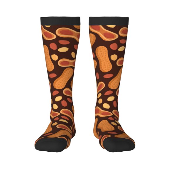 Bixox Peanuts2 Patterned Men's and Women's Knee Socks High Socks Outdoor Sports Socks