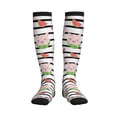 thumbnail image 1 of Bixox Pig And Watermelon Print Compression Socks,Compression Socks Women & Men Circulation for Medical,Running,Athletic, 1 of 7