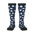 thumbnail image 1 of Bixox Pirate Skulls 1 Patterned Men's and Women's Knee Socks High Socks Outdoor Sports Socks, 1 of 5