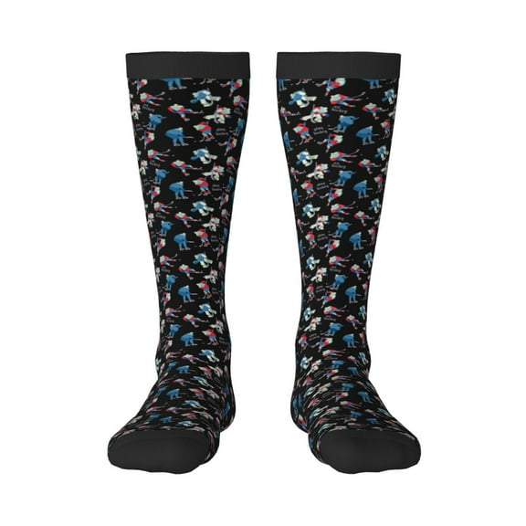 Bixox Play Hockey Patterned Men's and Women's Knee Socks High Socks Outdoor Sports Socks