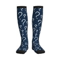 thumbnail image 1 of Bixox Question Marks Print Compression Socks,Compression Socks Women & Men Circulation for Medical,Running,Athletic, 1 of 7