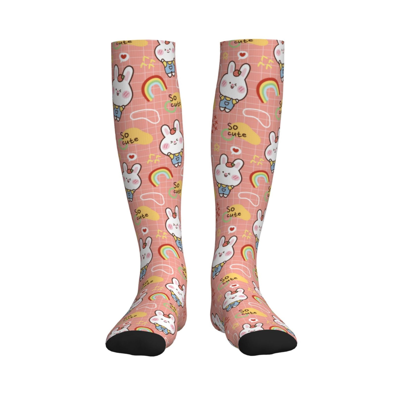 Bixox Rabbit So Cute Print Compression Socks,Compression Socks Women ...