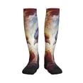 thumbnail image 1 of Bixox Red And White Fire Bird Print Compression Socks,Compression Socks Women & Men Circulation for Medical,Running,Athletic, 1 of 7