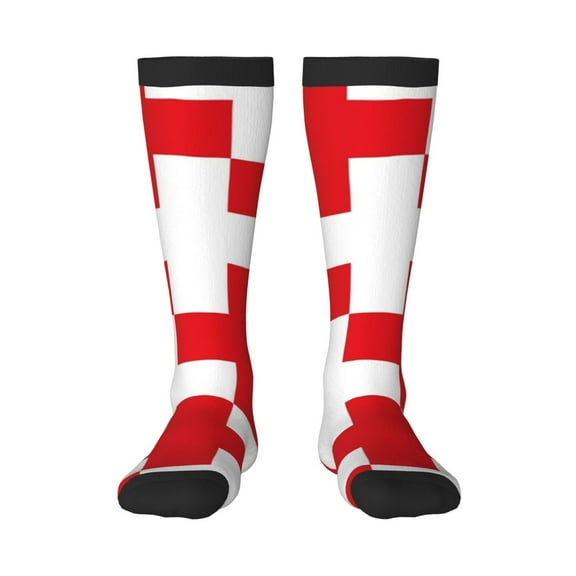 Bixox Red Cross 1 Patterned Men's and Women's Knee Socks High Socks Outdoor Sports Socks