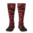 Bixox Red Line Patterned Men's and Women's Knee Socks High Socks