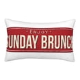 thumbnail image 1 of Bixox Retro Sunday Brunch Printed Pillow Protector,Super Soft Ideal for Home,Guests,Rentals - 16"x24", 1 of 8