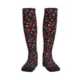 thumbnail image 1 of Bixox Ripe Red Cherry Print Compression Socks,Compression Socks Women & Men Circulation for Medical,Running,Athletic, 1 of 7