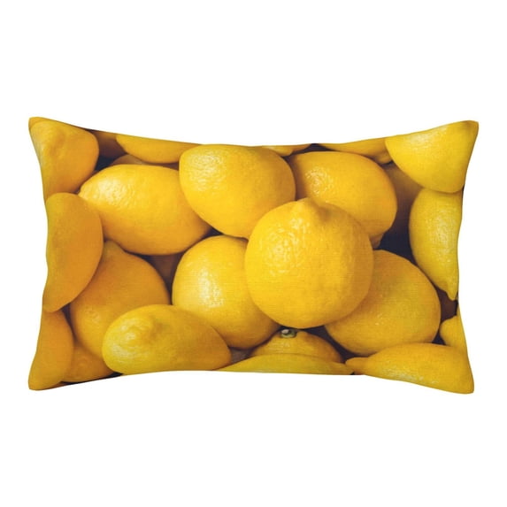 Bixox Ripe Yellow Lemon Printed Pillow Protector,Super Soft Ideal for Home,Guests,Rentals - 16"x24"