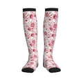thumbnail image 1 of Bixox Rose Flowers Print Compression Socks,Compression Socks Women & Men Circulation for Medical,Running,Athletic, 1 of 7
