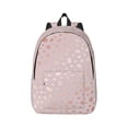 thumbnail image 1 of Bixox Rose Gold Abstract Spots 1 Printing Canvas Backpack Lightweight Casual Travel Backpack School Backpack Fits 15.6 Inch Notebook, 1 of 5