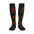 thumbnail image 1 of Bixox Roses Print Compression Socks,Compression Socks Women & Men Circulation for Medical,Running,Athletic, 1 of 7