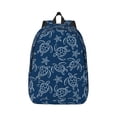 thumbnail image 1 of Bixox Sea Turtle Printing Canvas Backpack Lightweight Casual Travel Backpack School Backpack Fits 15.6 Inch Notebook, 1 of 5