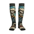 thumbnail image 1 of Bixox Skeleton Chef BBQ Scene Print Compression Socks,Compression Socks Women & Men Circulation for Medical,Running,Athletic, 1 of 7