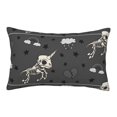 thumbnail image 1 of Bixox Skeleton Unicorn Printed Pillow Protector,Super Soft Ideal for Home,Guests,Rentals - 14"x20", 1 of 8