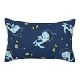 thumbnail image 1 of Bixox Space Dinosaur Printed Pillow Protector,Super Soft Ideal for Home,Guests,Rentals - 16"x24", 1 of 8