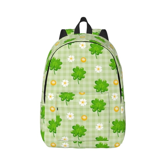 Bixox St Patrick's Day11 Printing Canvas Backpack Lightweight Casual Travel Backpack School Backpack Fits 15.6 Inch Notebook