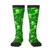 Bixox St Patrick's Day2 Patterned Men's and Women's Knee Socks High Socks Outdoor Sports Socks