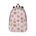 thumbnail image 1 of Bixox Strawberry Cake Printing Canvas Backpack Lightweight Casual Travel Backpack School Backpack Fits 15.6 Inch Notebook, 1 of 5