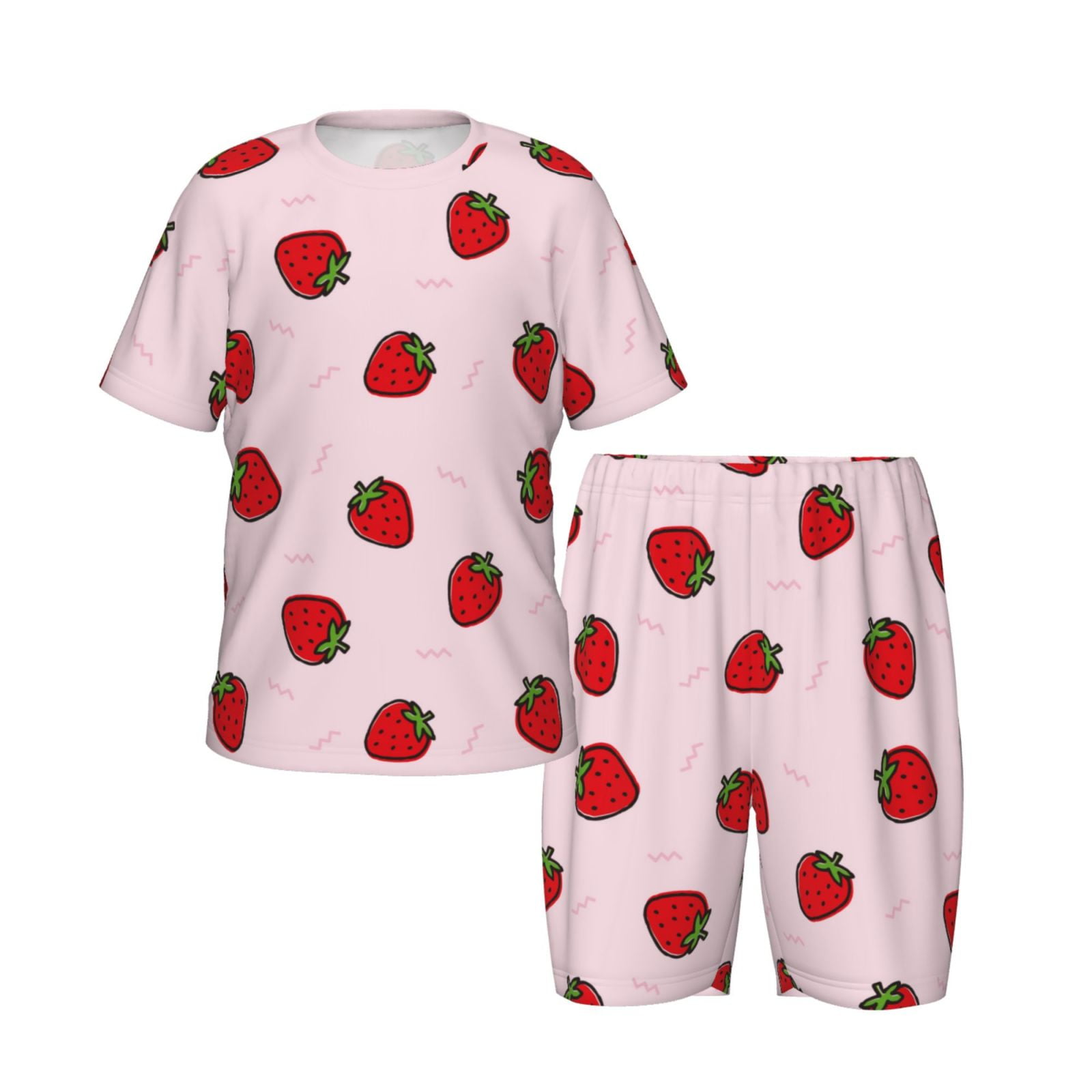 Bixox Strawberry Pattern children's Summer Short Sleeve Bixox Strawberry Pattern children's Summer Short Sleeve