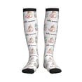 thumbnail image 1 of Bixox Summer Gnome Print Compression Socks,Compression Socks Women & Men Circulation for Medical,Running,Athletic, 1 of 7
