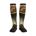 thumbnail image 1 of Bixox Sunflower Cowboy Hat Cow Print Compression Socks,Compression Socks Women & Men Circulation for Medical,Running,Athletic, 1 of 7