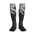thumbnail image 1 of Bixox Surreal Panda Warrior Print Compression Socks,Compression Socks Women & Men Circulation for Medical,Running,Athletic, 1 of 7