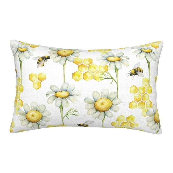 Bixox Sweet Honey Printed Pillow Protector,Super Soft Ideal for Home,Guests,Rentals - 14"x20"