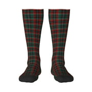 Bixox Tartan Plaid Patterned Men's and Women's Knee Socks High Socks Outdoor Sports Socks