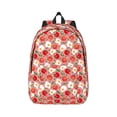 thumbnail image 1 of Bixox Tomatoes Printing Canvas Backpack Lightweight Casual Travel Backpack School Backpack Fits 15.6 Inch Notebook, 1 of 5