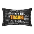 thumbnail image 1 of Bixox Travel Printed Pillow Protector,Super Soft Ideal for Home,Guests,Rentals - 16"x24", 1 of 8