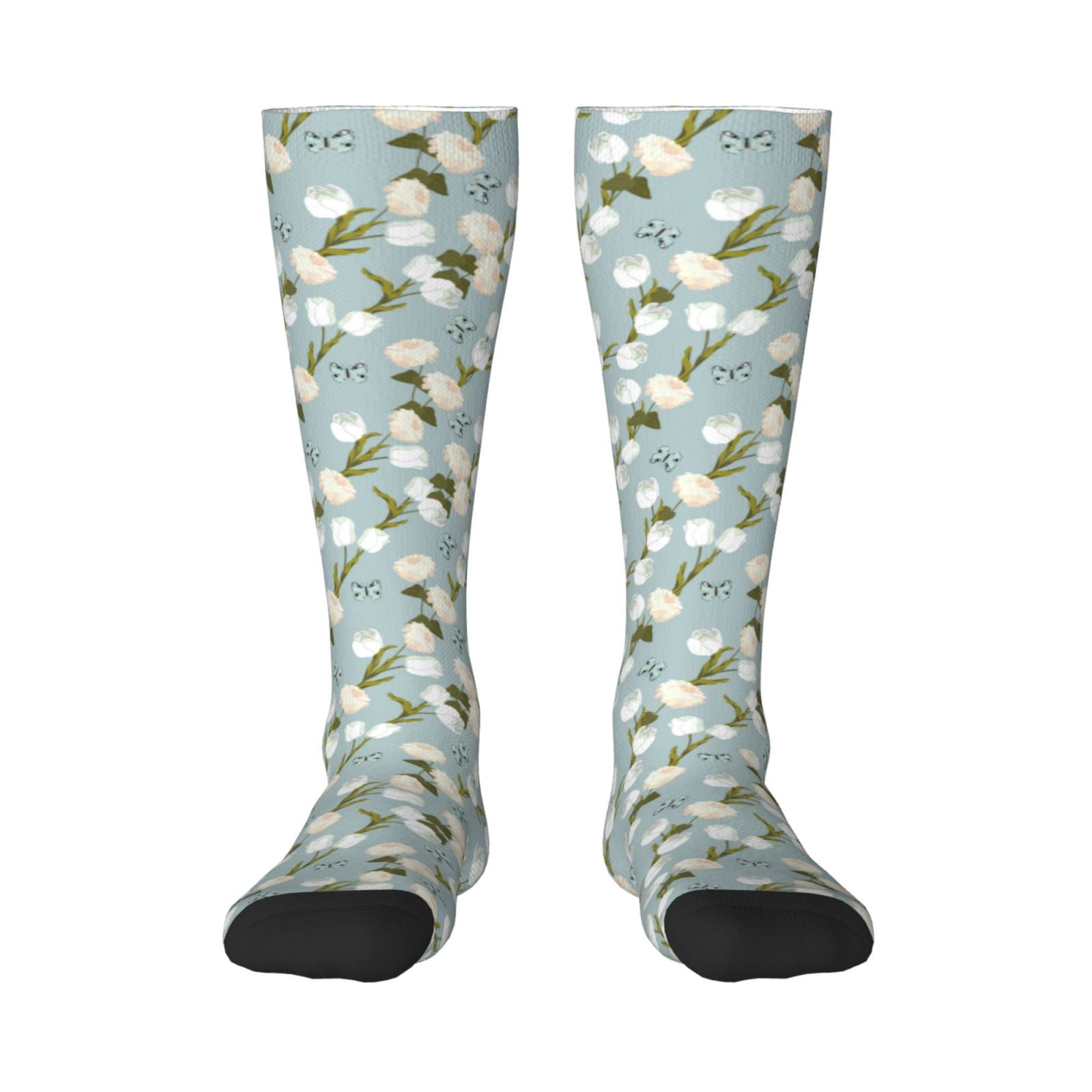 2 Pairs Of Men's Knee-Length Socks - Comfortable Edge, Sizes Up To 50 (EU) - Cotton Blend