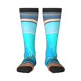 thumbnail image 1 of Bixox Underwater Aquarium Arches Patterned Men's and Women's Knee Socks High Socks Outdoor Sports Socks, 1 of 5