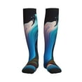 thumbnail image 1 of Bixox Vibrant Fluid Motion Art Print Compression Socks,Compression Socks Women & Men Circulation for Medical,Running,Athletic, 1 of 7