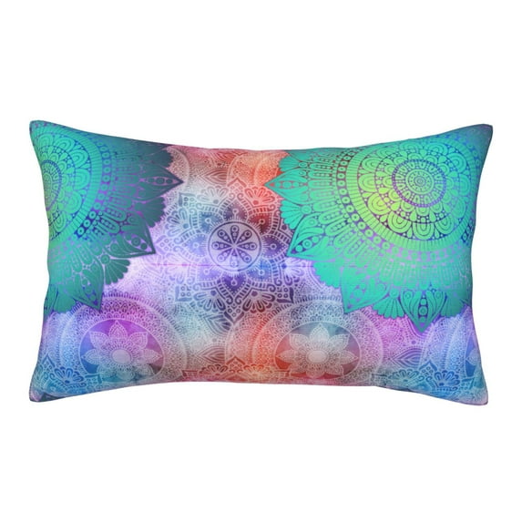 Bixox Vintage Mandala Printed Pillow Protector,Super Soft Ideal for Home,Guests,Rentals - 16"x24"