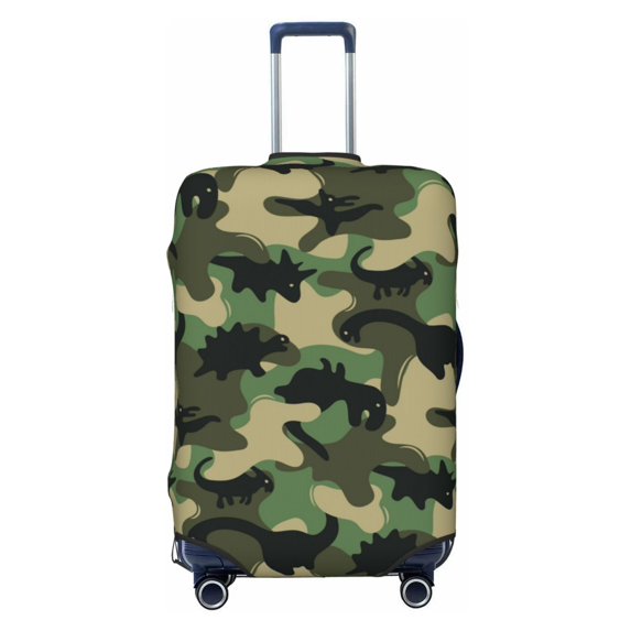 Bixox Washable Black Dinosaur Printed Luggage Cover, Fashion Suitcase Protector Fits for Small luggage