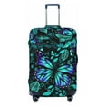 thumbnail image 1 of Bixox Washable Blue Floral with Butterflies Printed Luggage Cover, Fashion Suitcase Protector Fits for X-Large luggage, 1 of 8