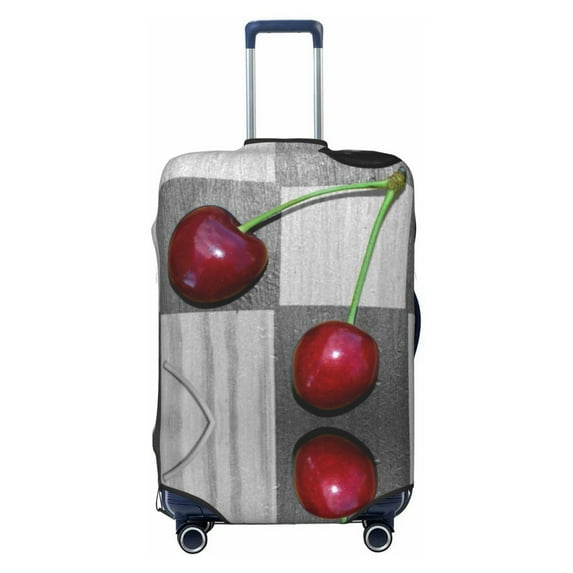 Bixox Washable Cherries laid Printed Luggage Cover, Fashion Suitcase Protector Fits for Small luggage