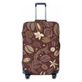 thumbnail image 1 of Bixox Washable Coffee and Flowers Printed Luggage Cover, Fashion Suitcase Protector Fits for Small luggage, 1 of 8