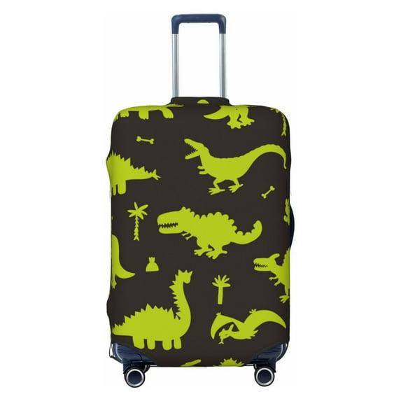 Bixox Washable Cute Cartoon Dinosaurs Printed Luggage Cover, Fashion Suitcase Protector Fits for Medium luggage