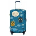 thumbnail image 1 of Bixox Washable Cute Colorful Owls And Trees Printed Luggage Cover, Fashion Suitcase Protector Fits for Large luggage, 1 of 1