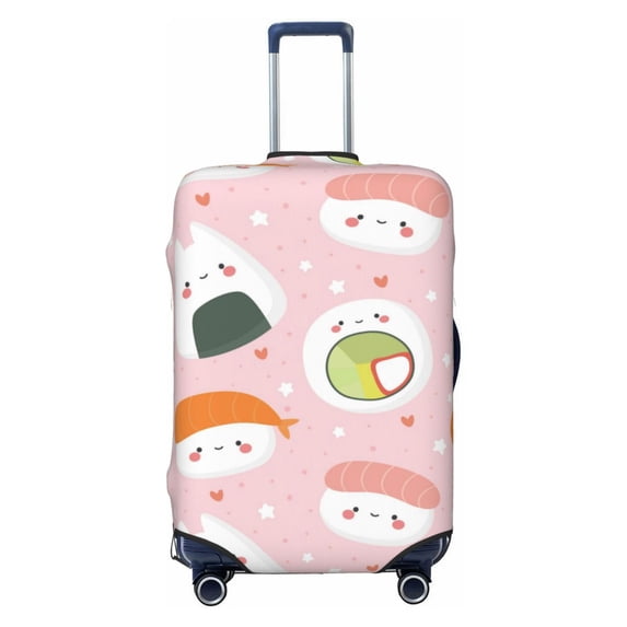 Bixox Washable Cute Sushi Printed Luggage Cover, Fashion Suitcase Protector Fits for X-Large luggage