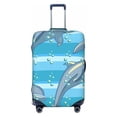 thumbnail image 1 of Bixox Washable Dolphin Printed Luggage Cover, Fashion Suitcase Protector Fits for X-Large luggage, 1 of 8