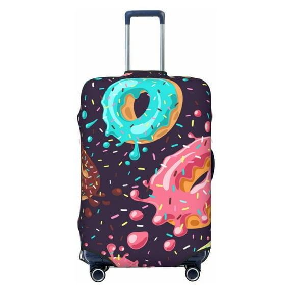 Bixox Washable Donuts1 Printed Luggage Cover, Fashion Suitcase Protector Fits for Large luggage