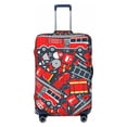 thumbnail image 1 of Bixox Washable Fire Sign Printed Luggage Cover, Fashion Suitcase Protector Fits for X-Large luggage, 1 of 8