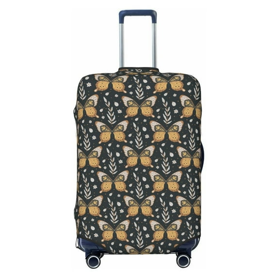 Bixox Washable Flower Butterfly Printed Luggage Cover, Fashion Suitcase Protector Fits for Small luggage